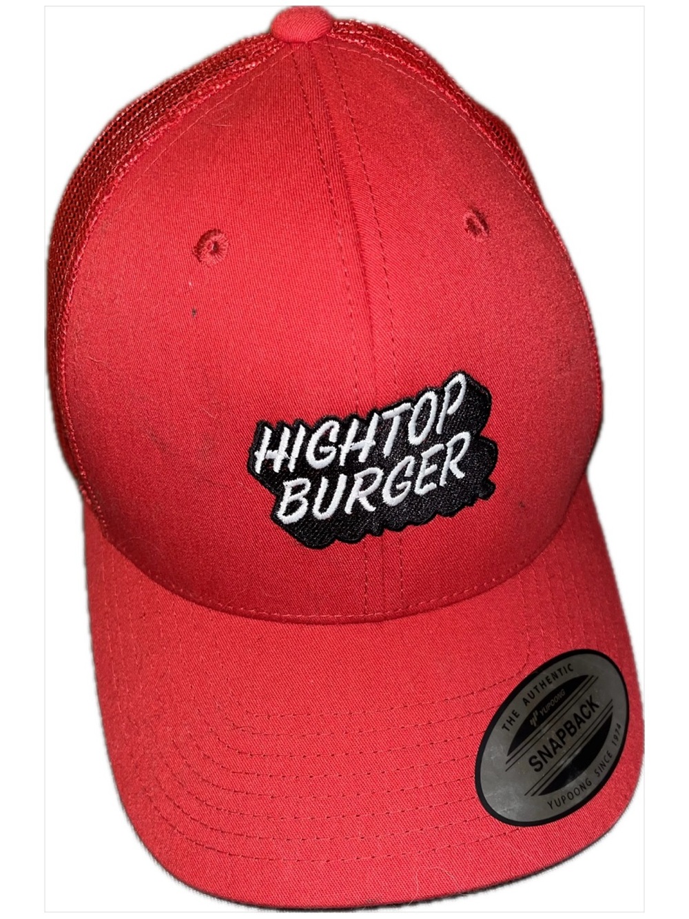Hightop Burger Red Snapback Hat